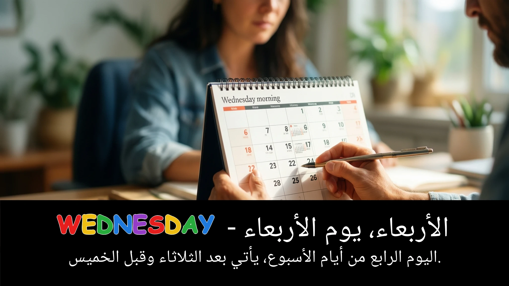 Arabic Illustration for Wednesday